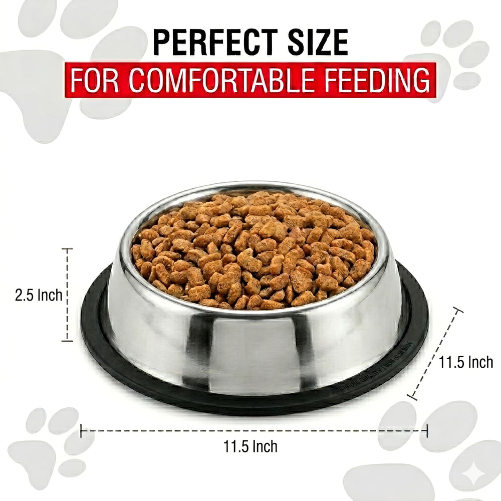 Loving Pets bowl ideal for kibble, water, or wet food in busy households.