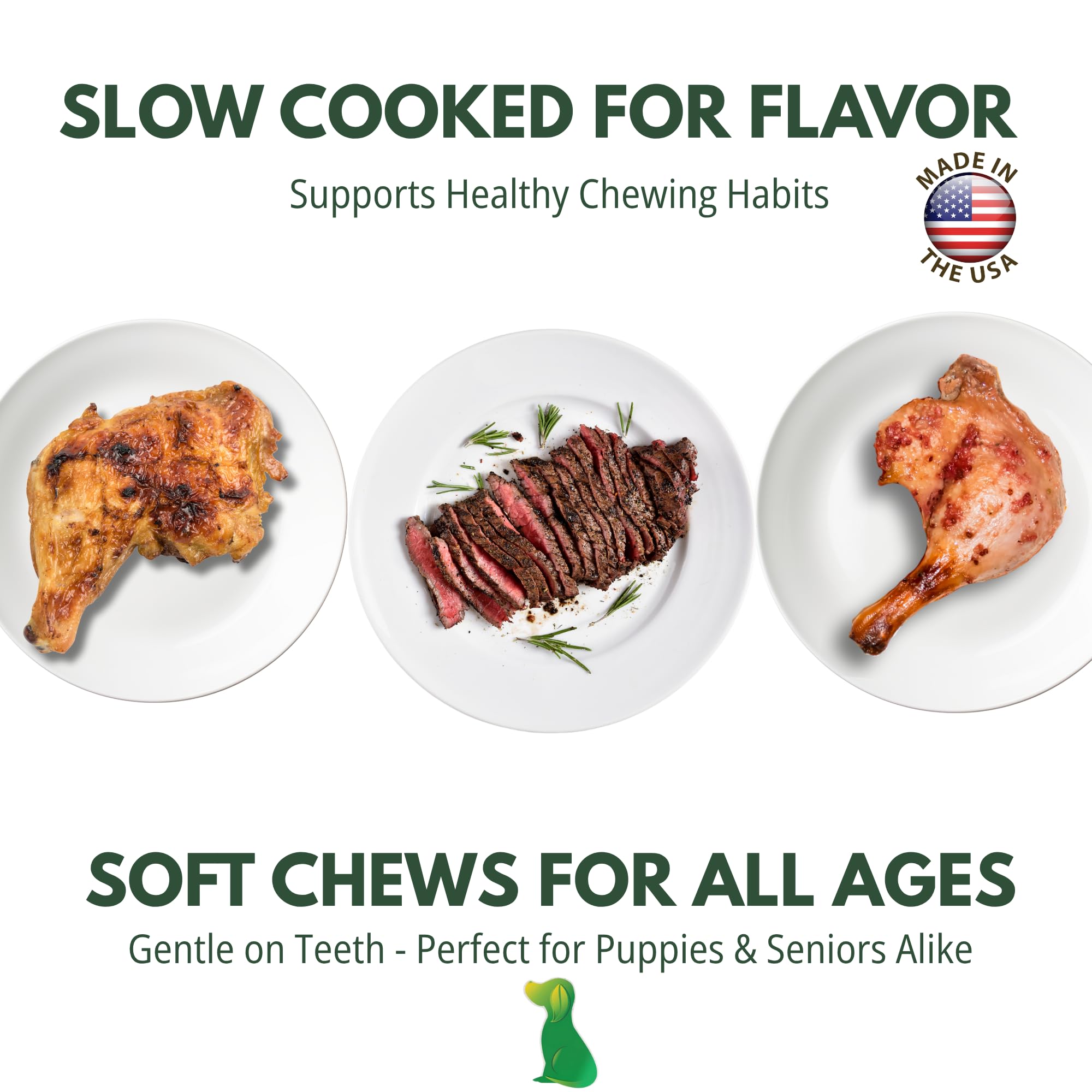 Loving Pets Natural Value Chicken Sausages soft jerky texture appealing to dogs of all sizes.