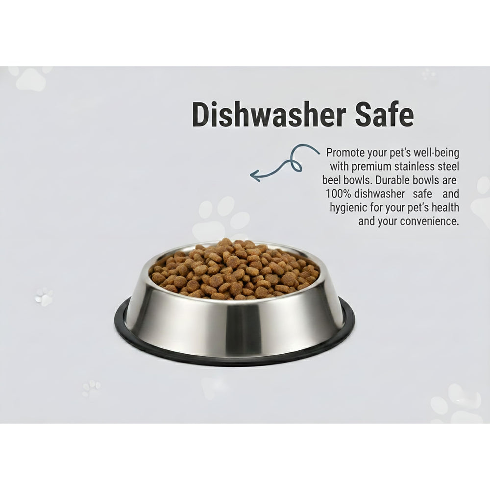 Non-slip bowl ideal for energetic puppies during mealtime