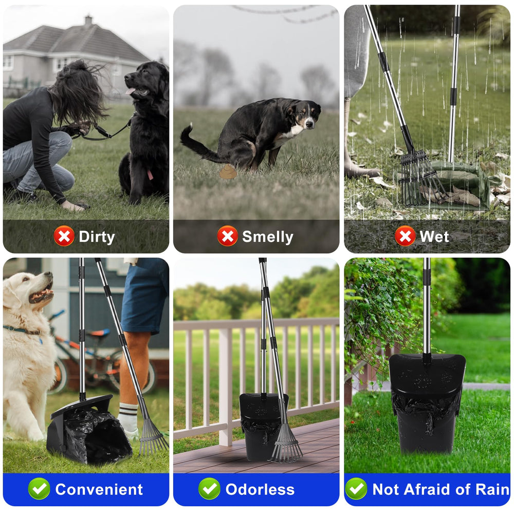 Lovinkiki ergonomic design reduces bending during yard waste pickup.