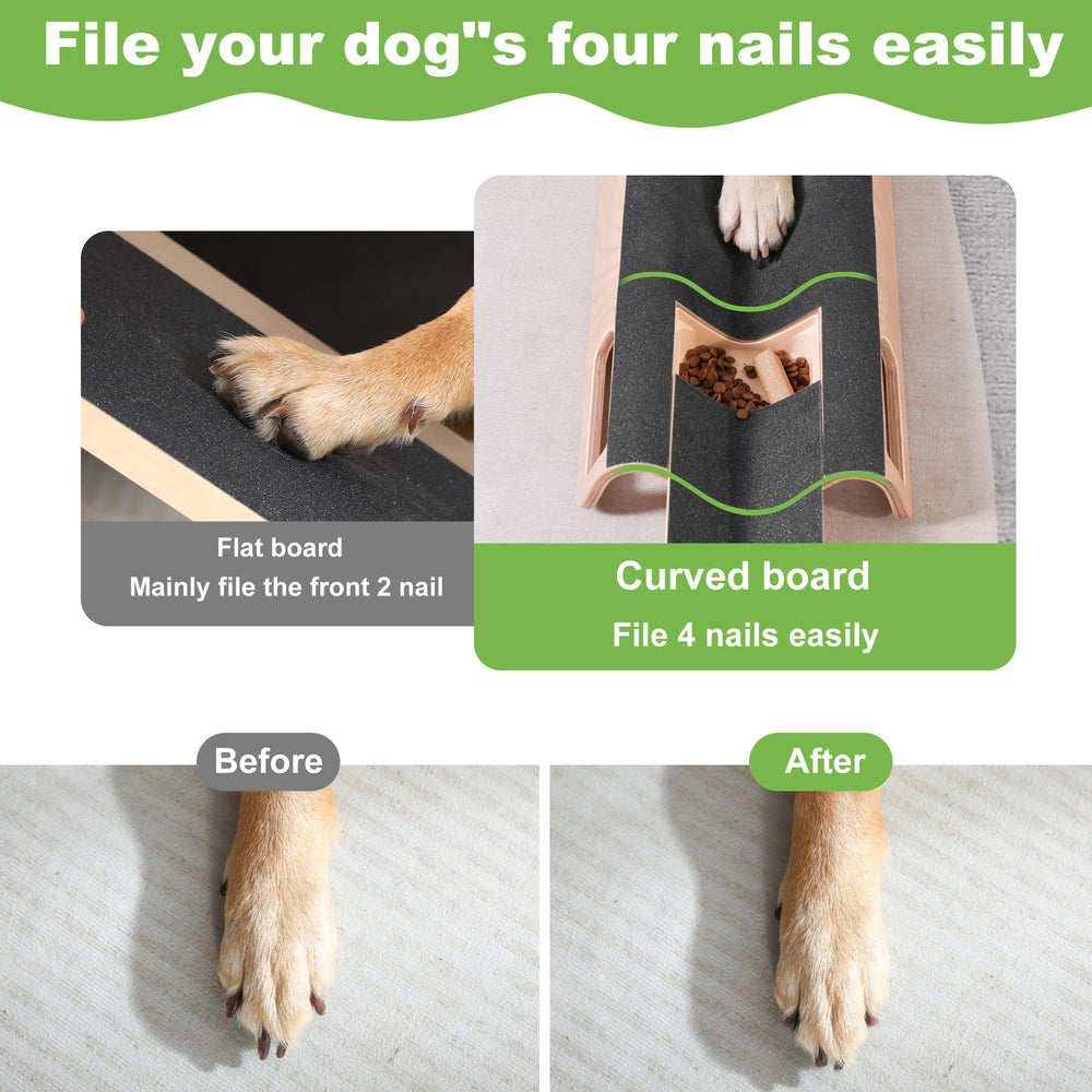 LovIntry curved surface helps shorten side nails on large dogs