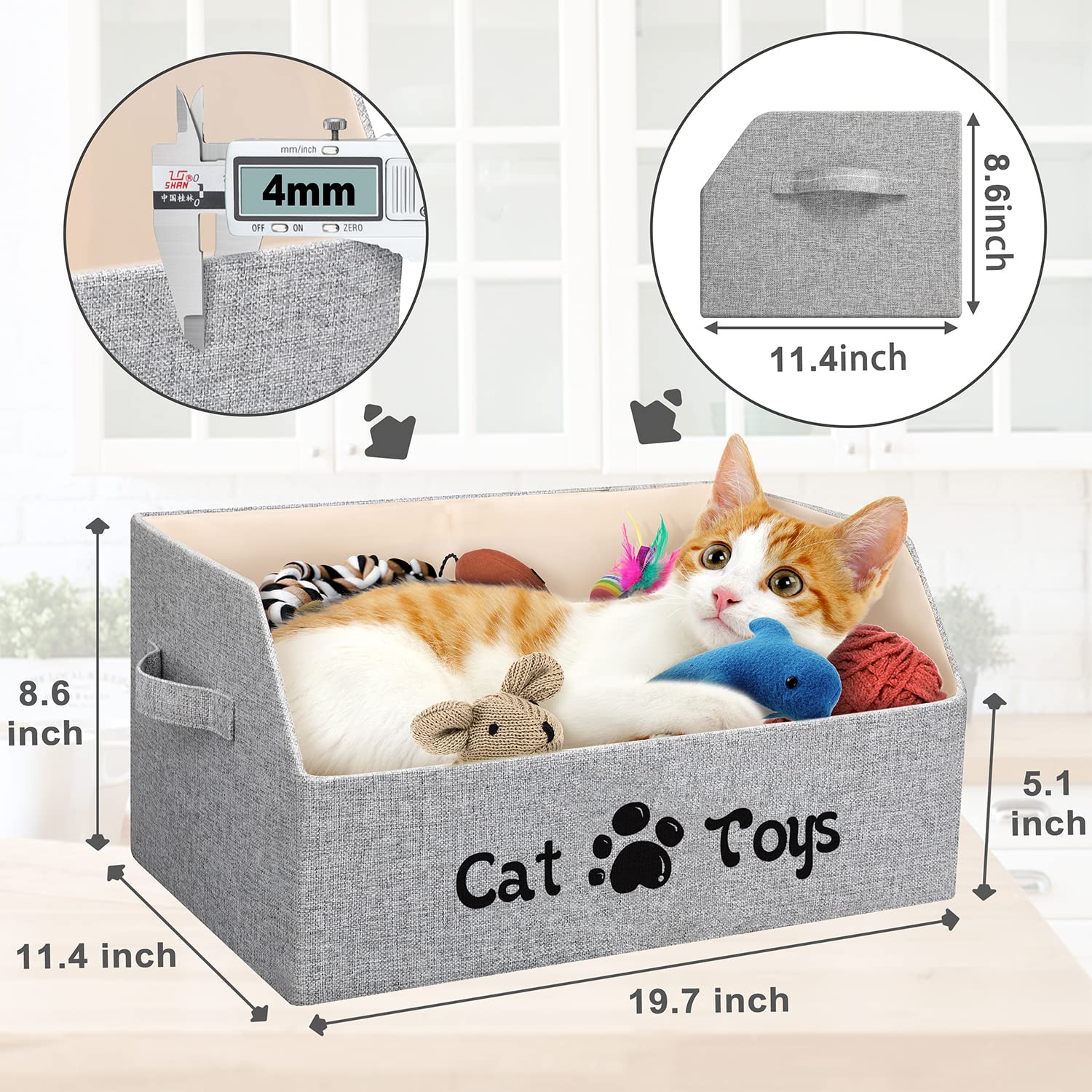 Lovstorage 2X Thick bin folded, compact for easy transport and storage.