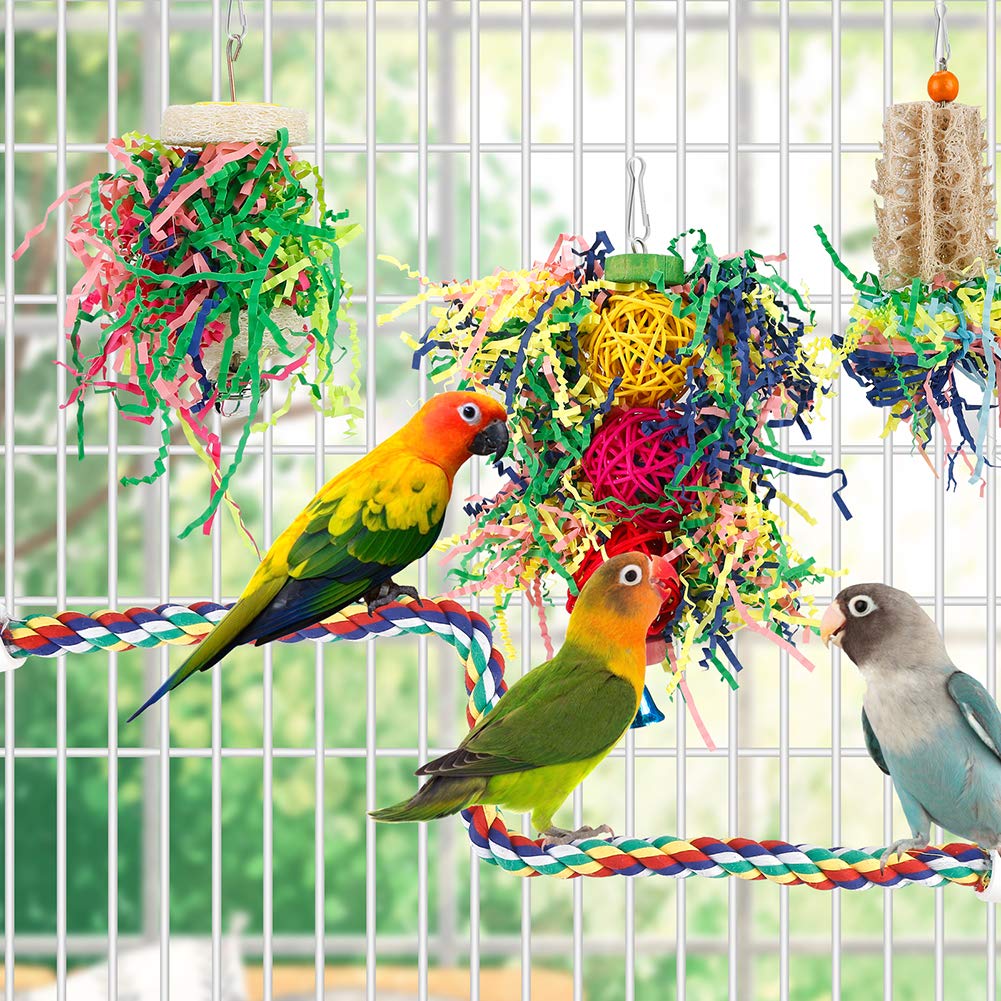 lovyoCoCo foraging toy with colorful crinkle paper stimulates curiosity.