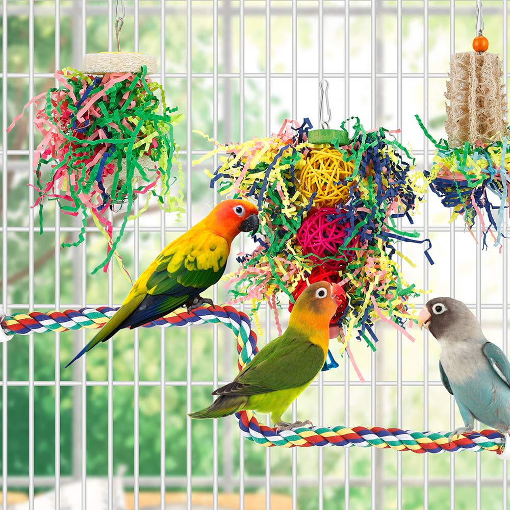 lovyoCoCo foraging toy with colorful crinkle paper stimulates curiosity.