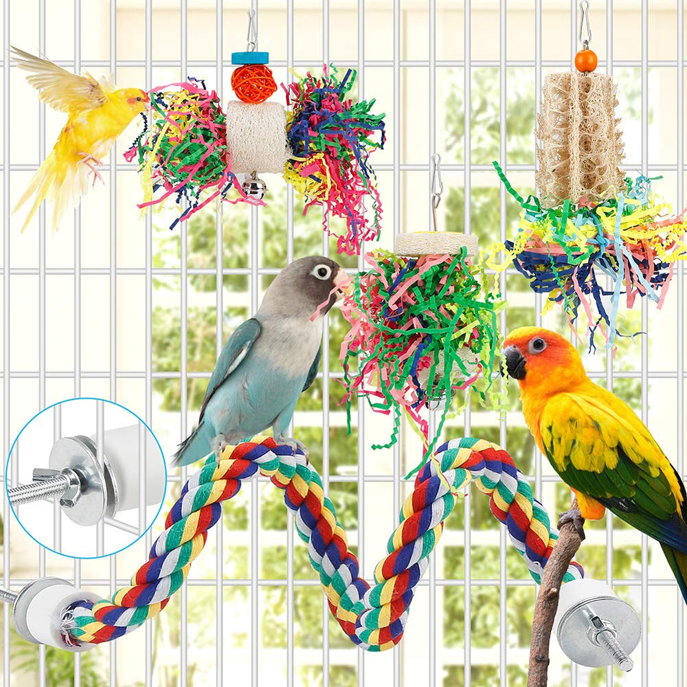 lovyoCoCo non-toxic materials keep birds safe while shredding and exploring.
