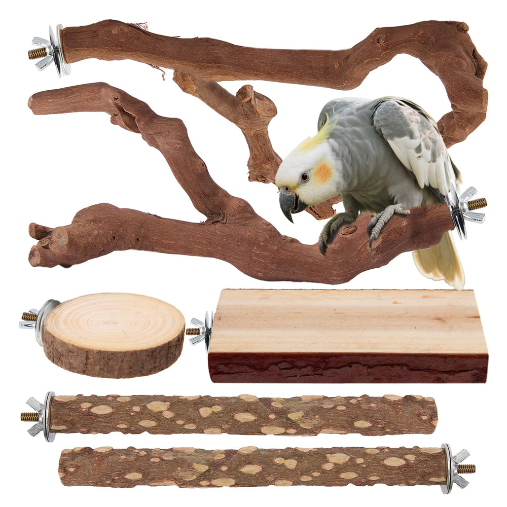 lovyoCoCo parrot-perch grapevine provides enrichment and climbing for birds.