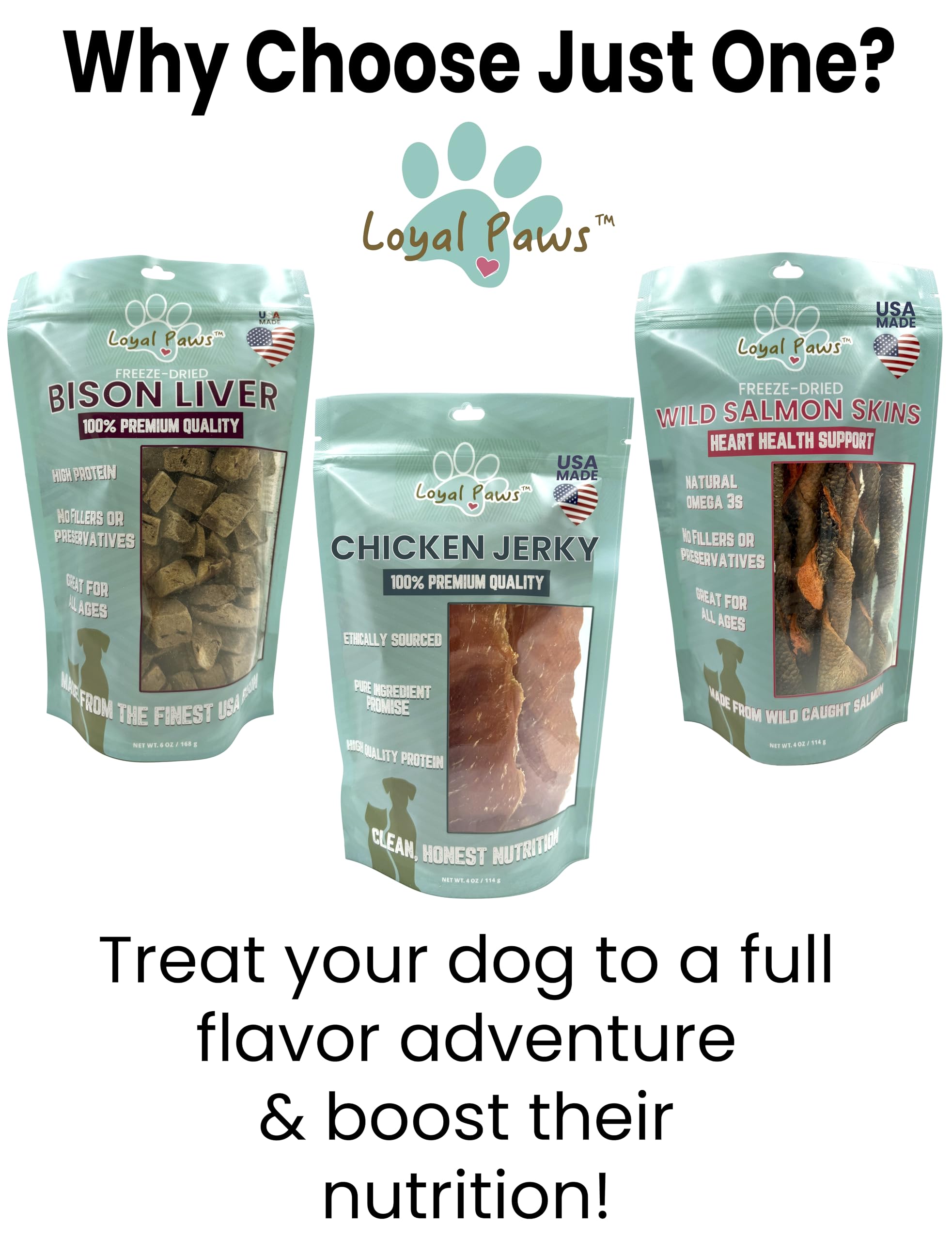 Ideal for training sessions with Loyal Paws chicken jerky rewards.