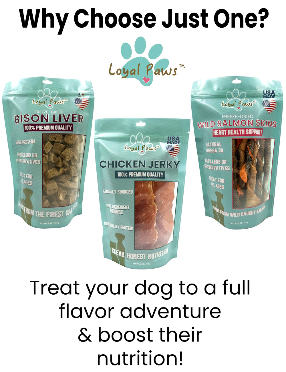 Ideal for training sessions with Loyal Paws chicken jerky rewards.