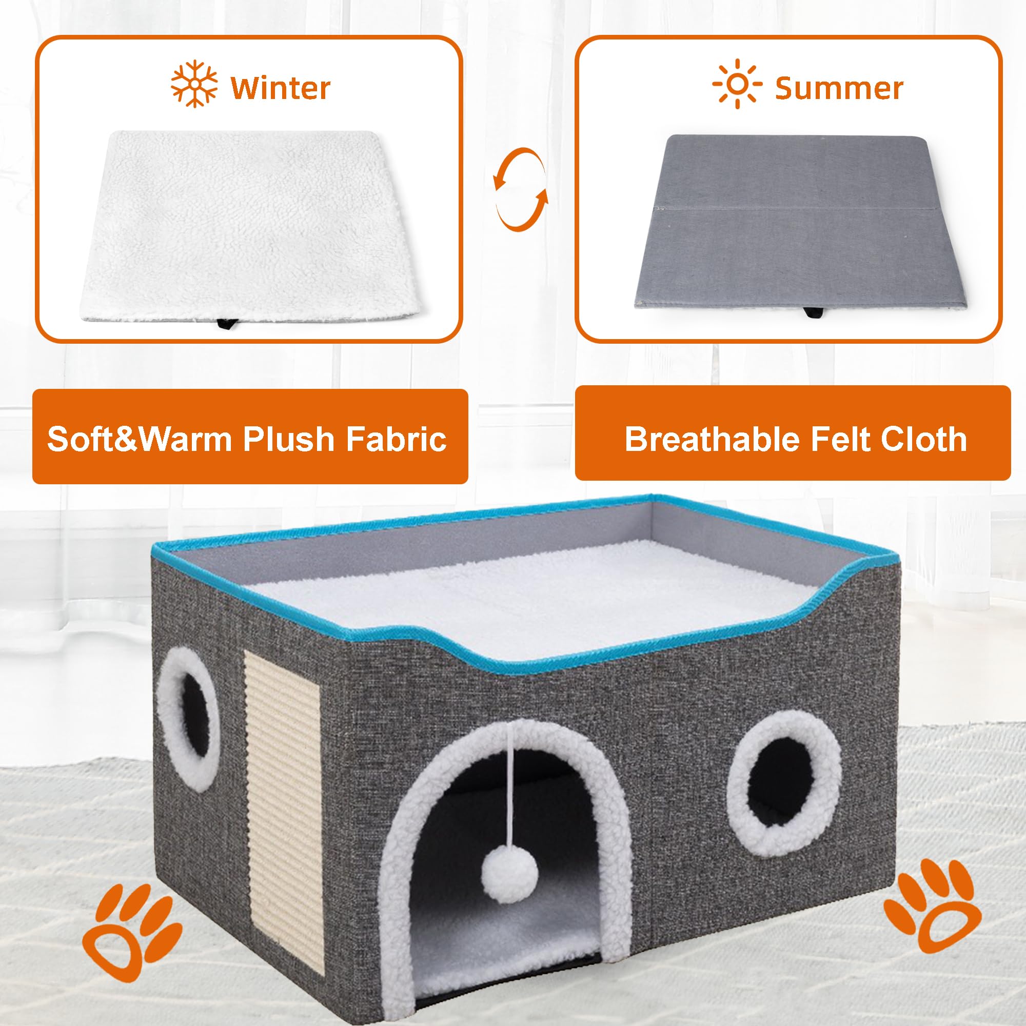 Loyareal two-sided mats provide warm velvet and cool linen options.