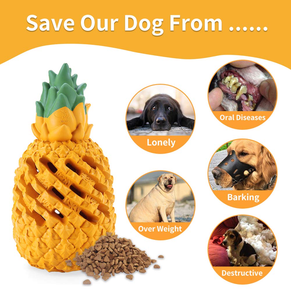 LPHSNR pineapple-flavored dog toy designed for durability.