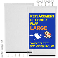 LPLSWYB 2-pack large dog door flaps pac11-11039 package includes screws for quick replacement