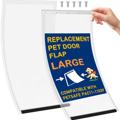 LPLSWYB large dog door flaps pack for secure weather sealing