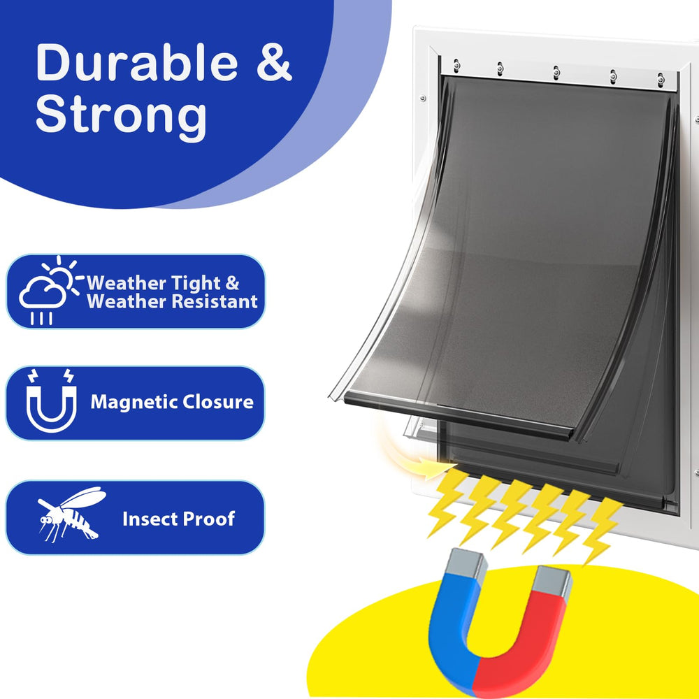 LPLSWYB magnetic-closure bottom helps seal against drafts and insects