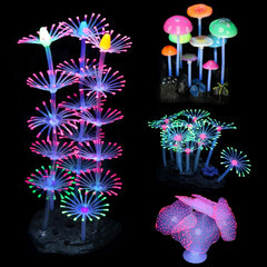 Lpraer branch coral glow ornament enhances underwater scenery in aquariums