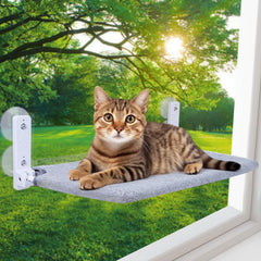 lrjrizzo cat window perch foldable design for space saving and quick storage.