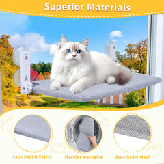 lrjrizzo cat window perch reversible cover offers year round comfort.