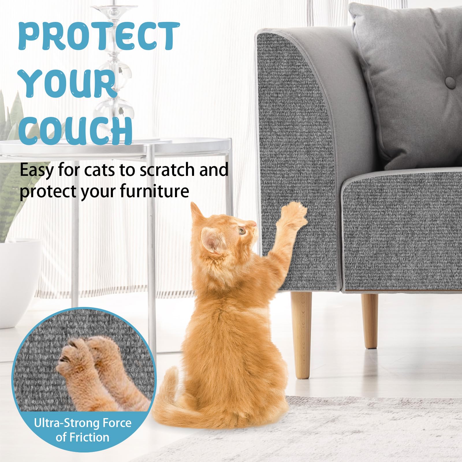 LSGCQ cat-tree shelf replacement pad protects furniture while inviting scratching.