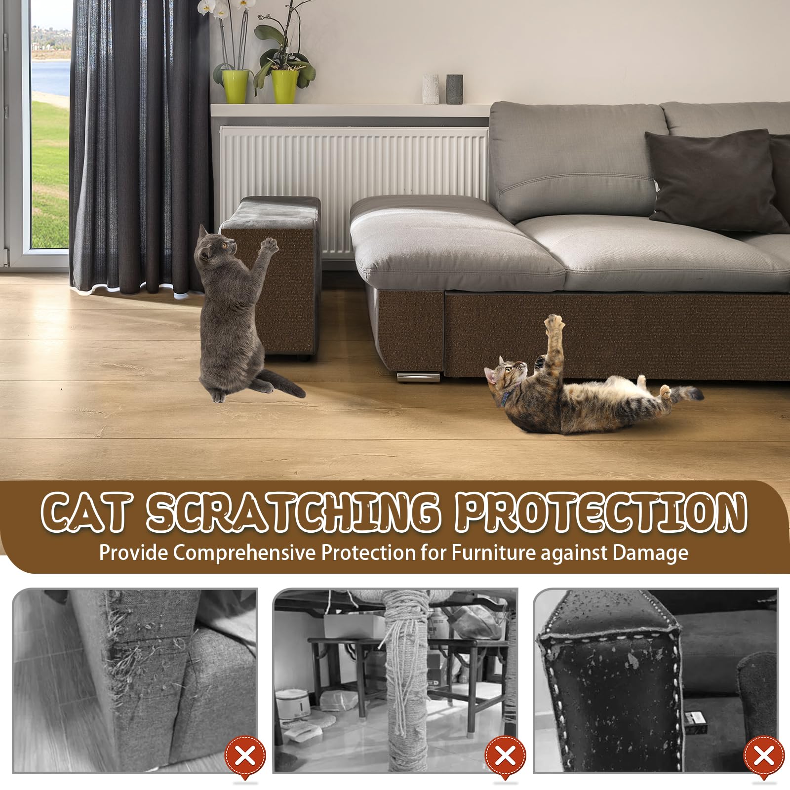 LSGCQ protective barrier shields furniture from scratches during playtime.