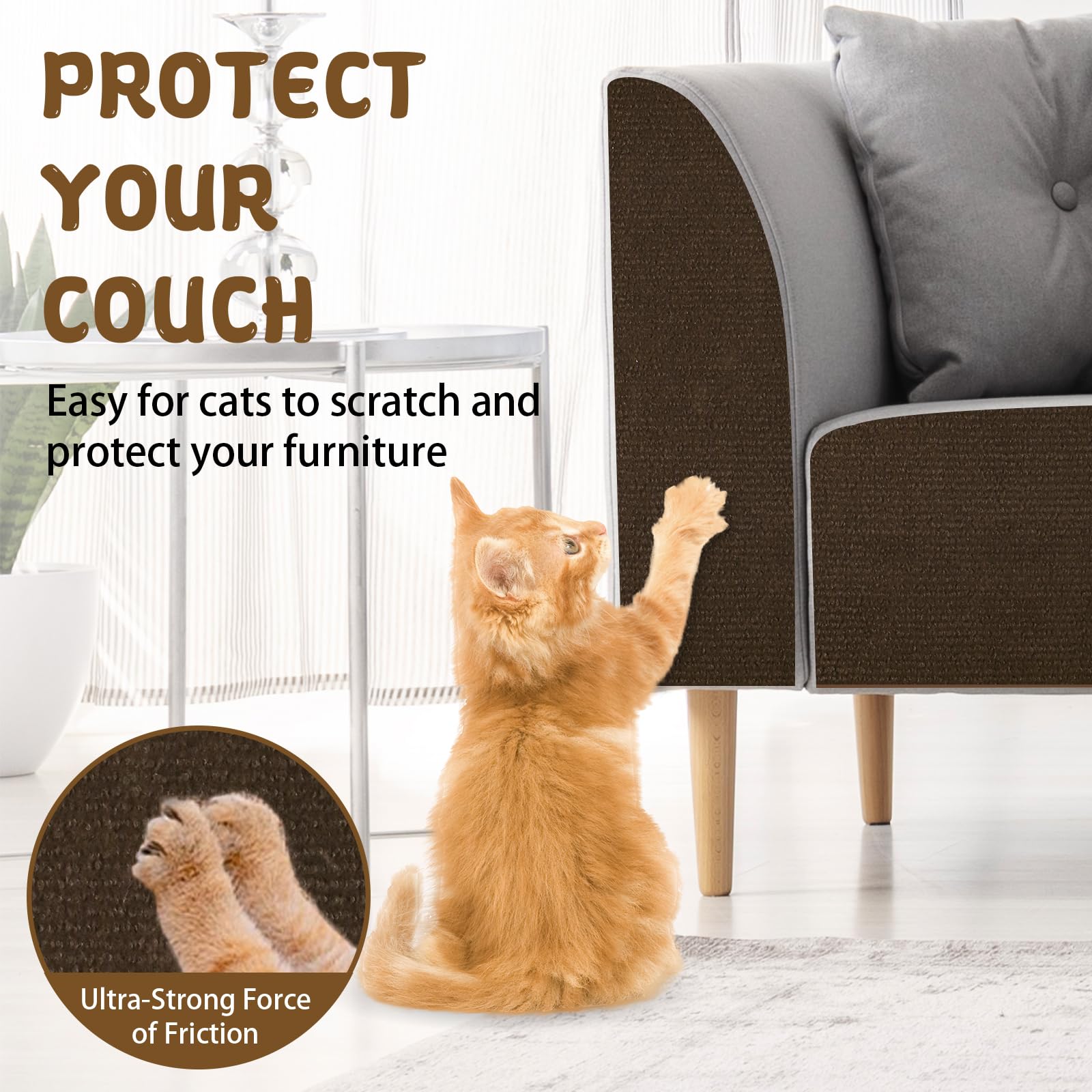 LSGCQ soft grooved surface offers comfortable pawing and better traction.