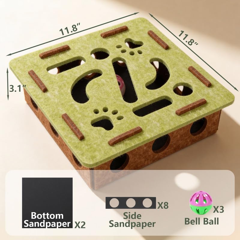 Luampo box features a sandpaper surface for natural nail filing