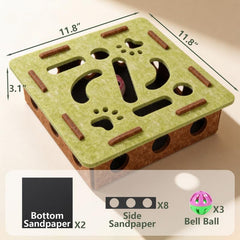 Luampo box features a sandpaper surface for natural nail filing