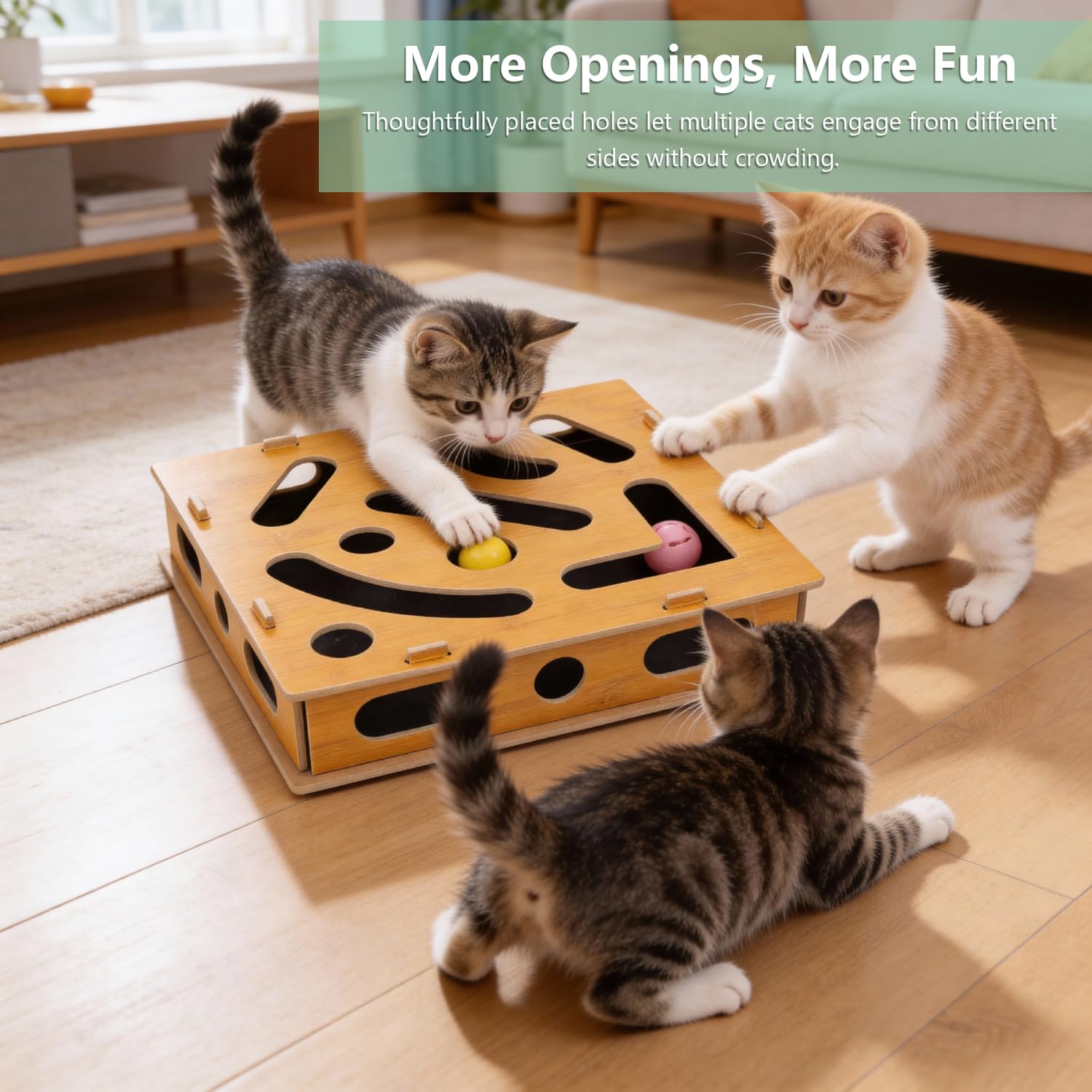 Luampo furniture protection through a focused scratching outlet.