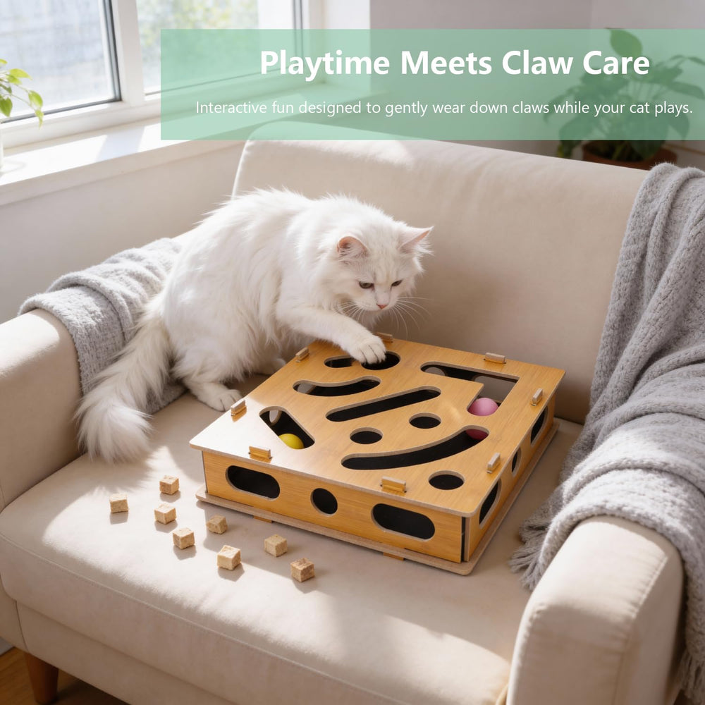 Luampo interactive nail care indoor cat toy for engaging play.