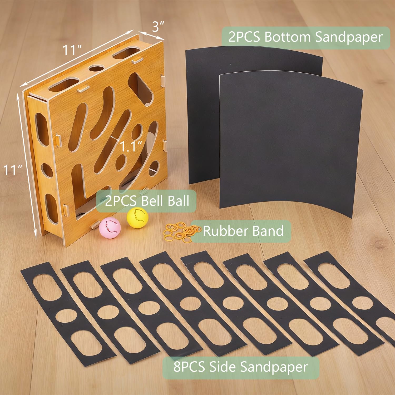 Luampo scratch puzzle maze invites cats to explore and engage claws during play.