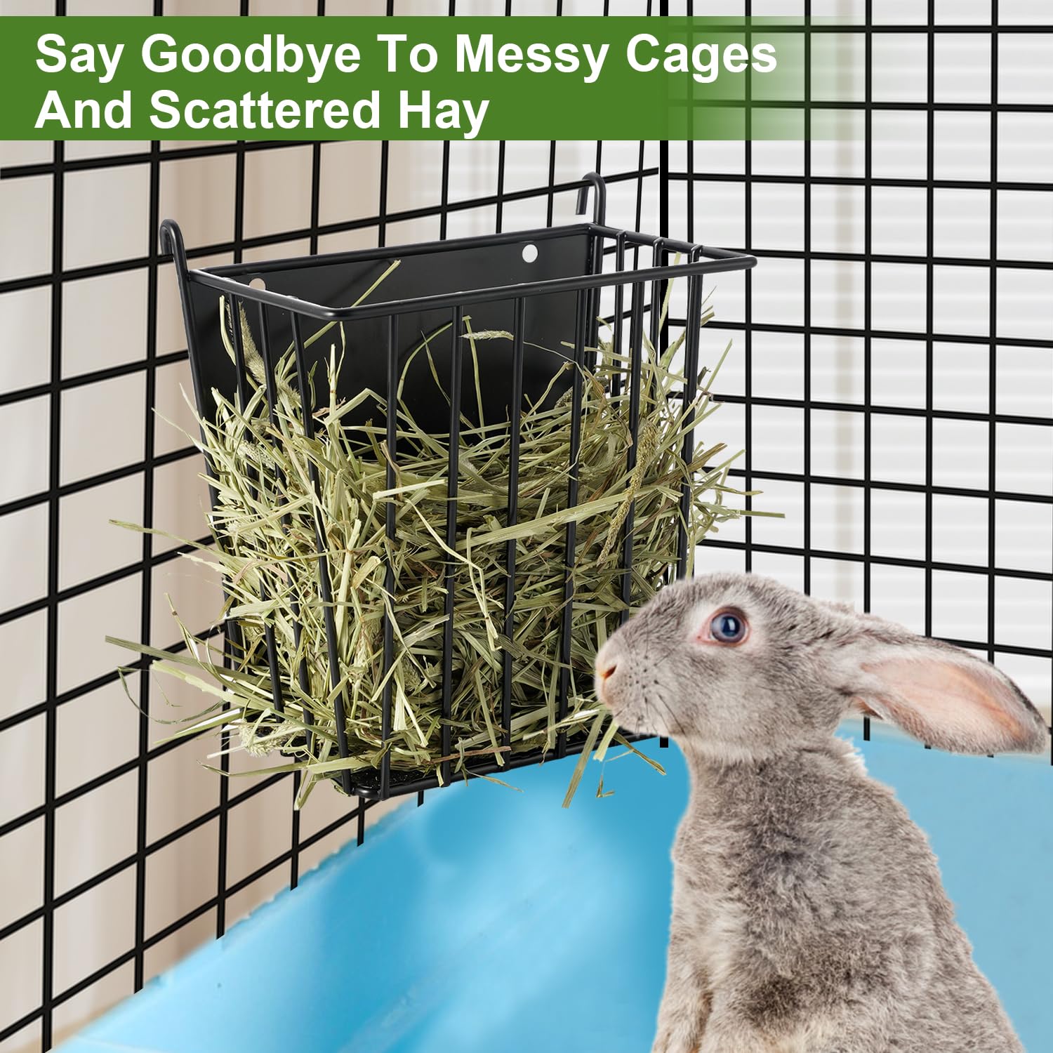 LUAVIARU easy-clean bunny feeder for quick maintenance