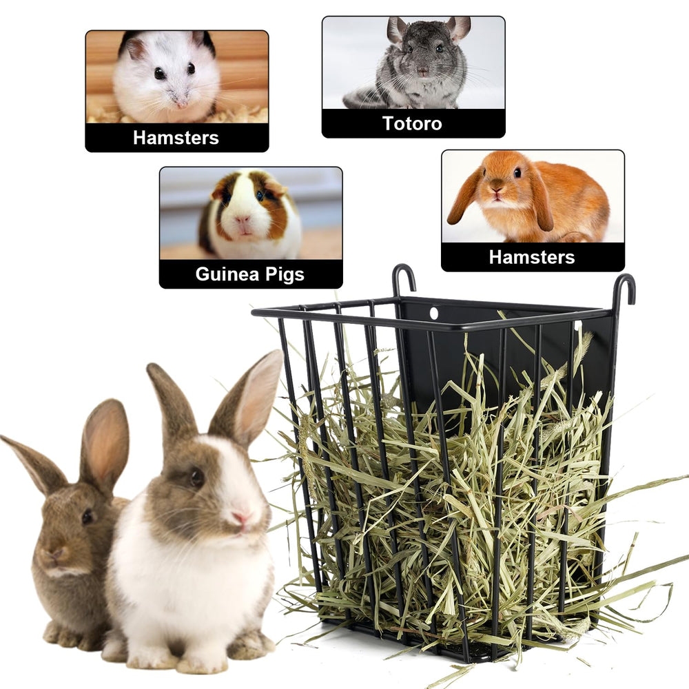 LUAVIARU versatile hay feeder suits rabbits guinea pigs chinchillas