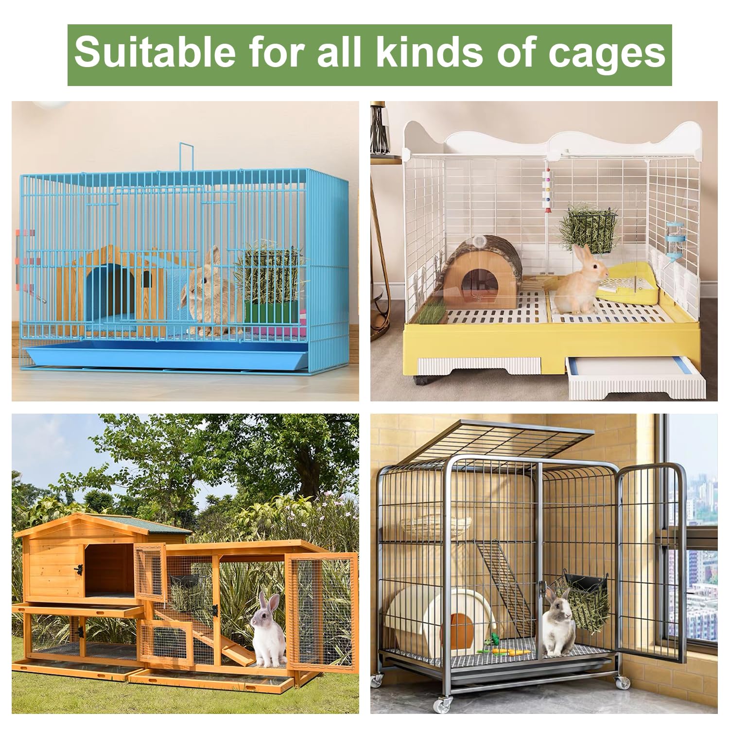 LUAVIARU prevents hay waste and keeps the cage tidy
