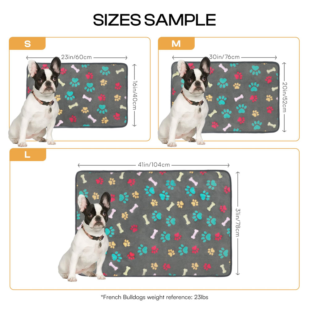 Luciphia paw-print blue blanket adds playful style and warmth
