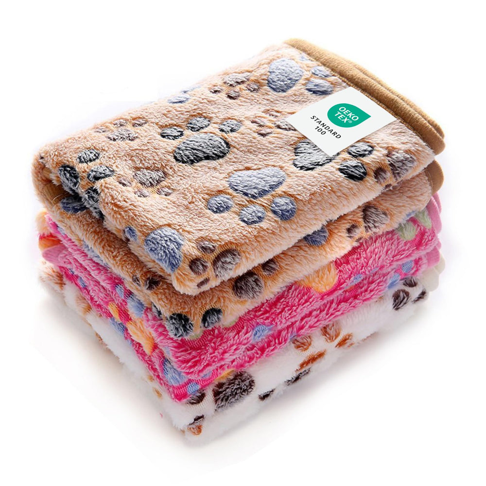 Luciphia 1-pack blankets with paw-print design protect furniture while keeping pets warm.