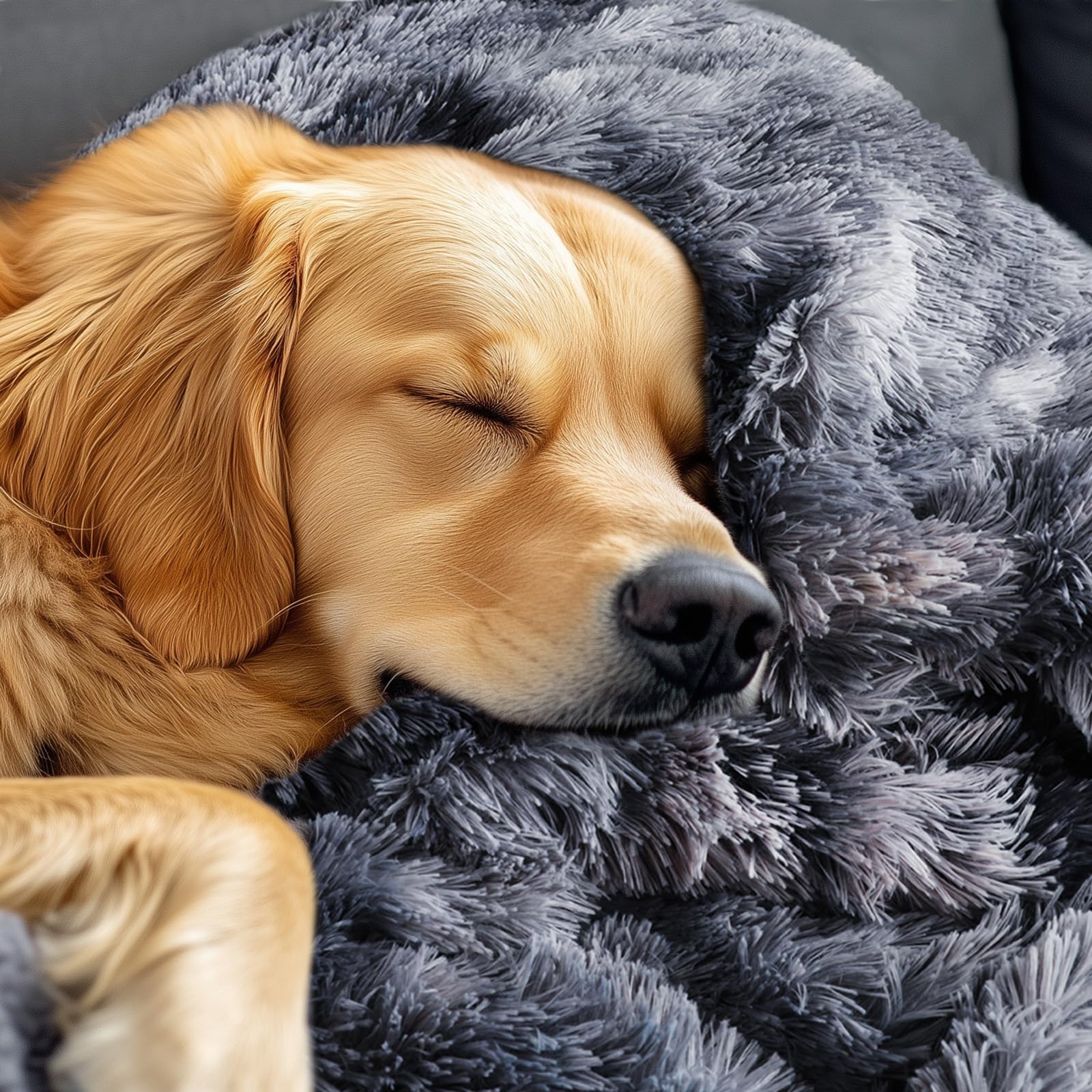 Luciphia all-in-one pet blanket covering the couch for everyday use.
