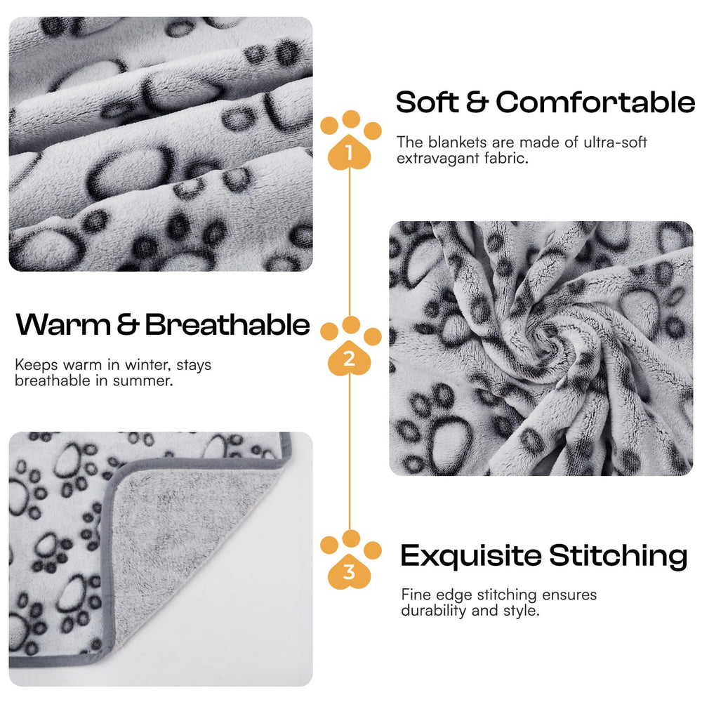 Luciphia blanket furniture-protection sofa: paw print design shields furniture.