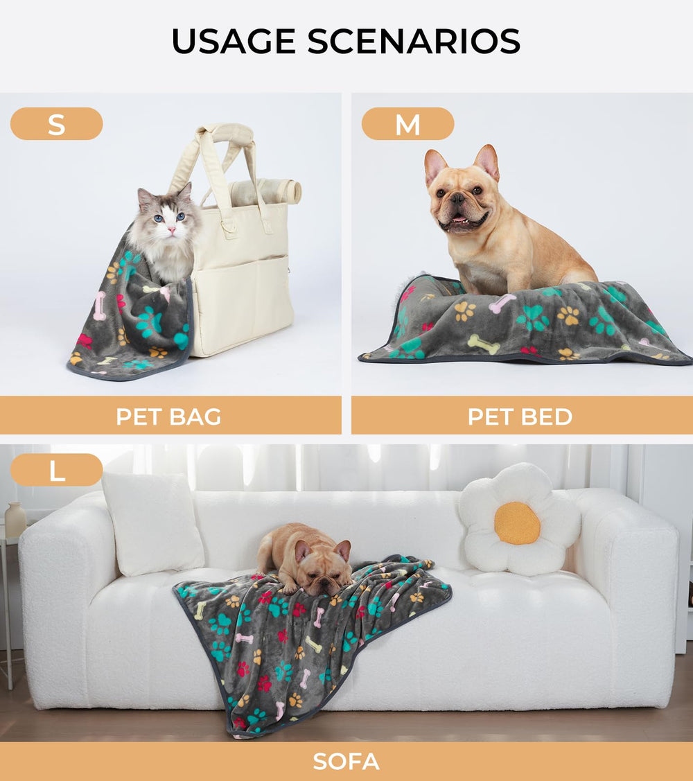 Luciphia three-pack grey blankets, soft and versatile for sofa and bed use.