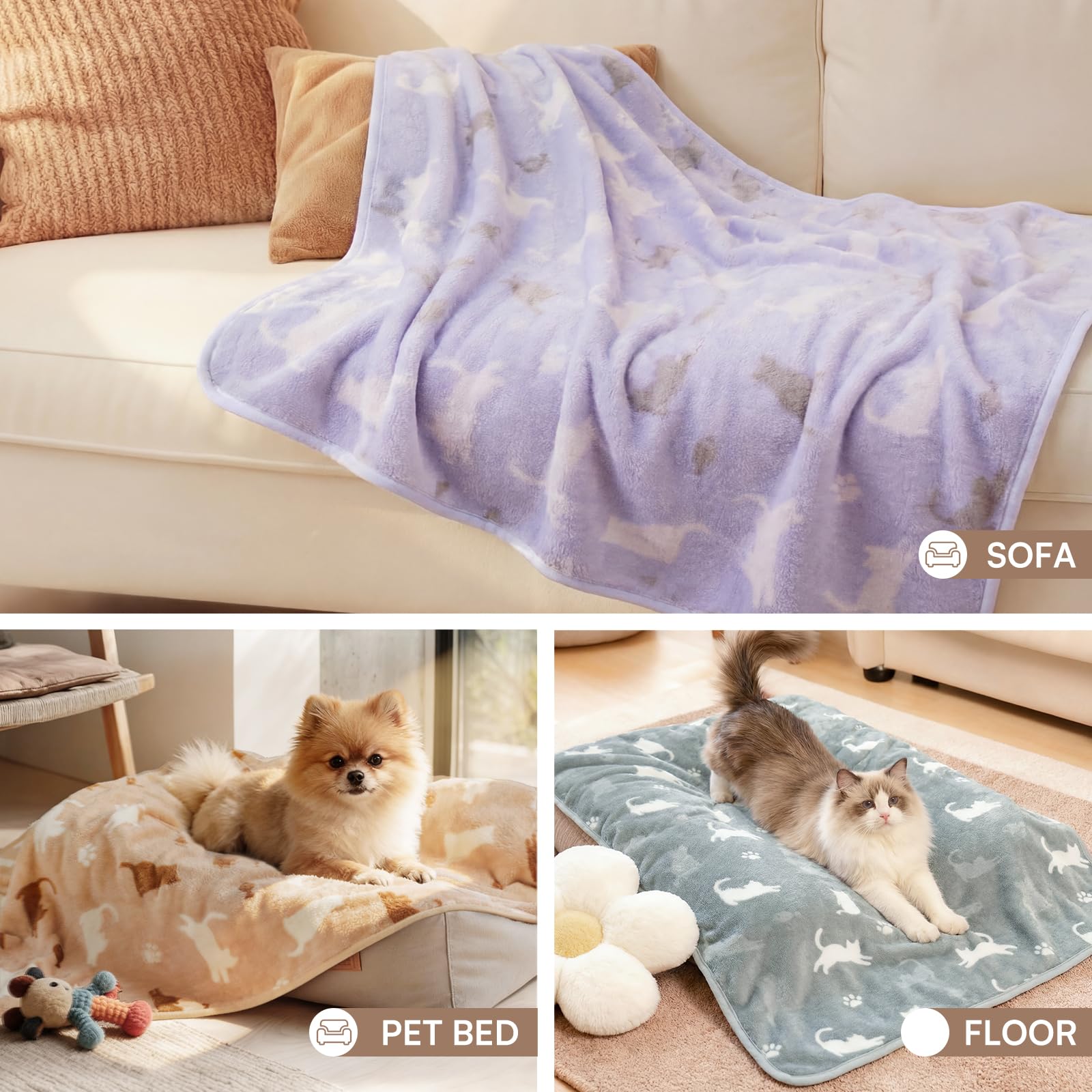 Luciphia lightweight-travel blanket ideal for on-the-go pet warmth.