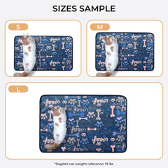 Luciphia paw-print design image illustrating furniture protection from pet hair.