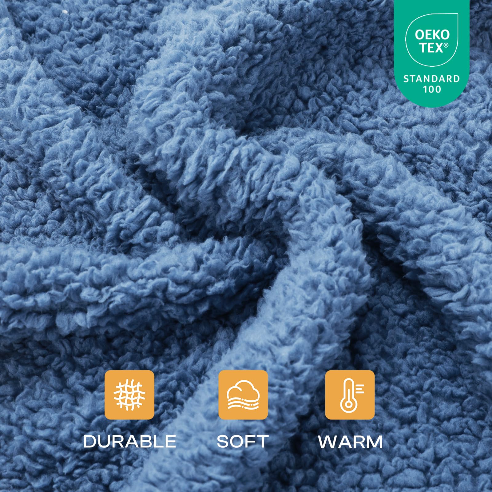 Luciphia calming dog blanket large rolled shows travel-friendly warmth and softness.