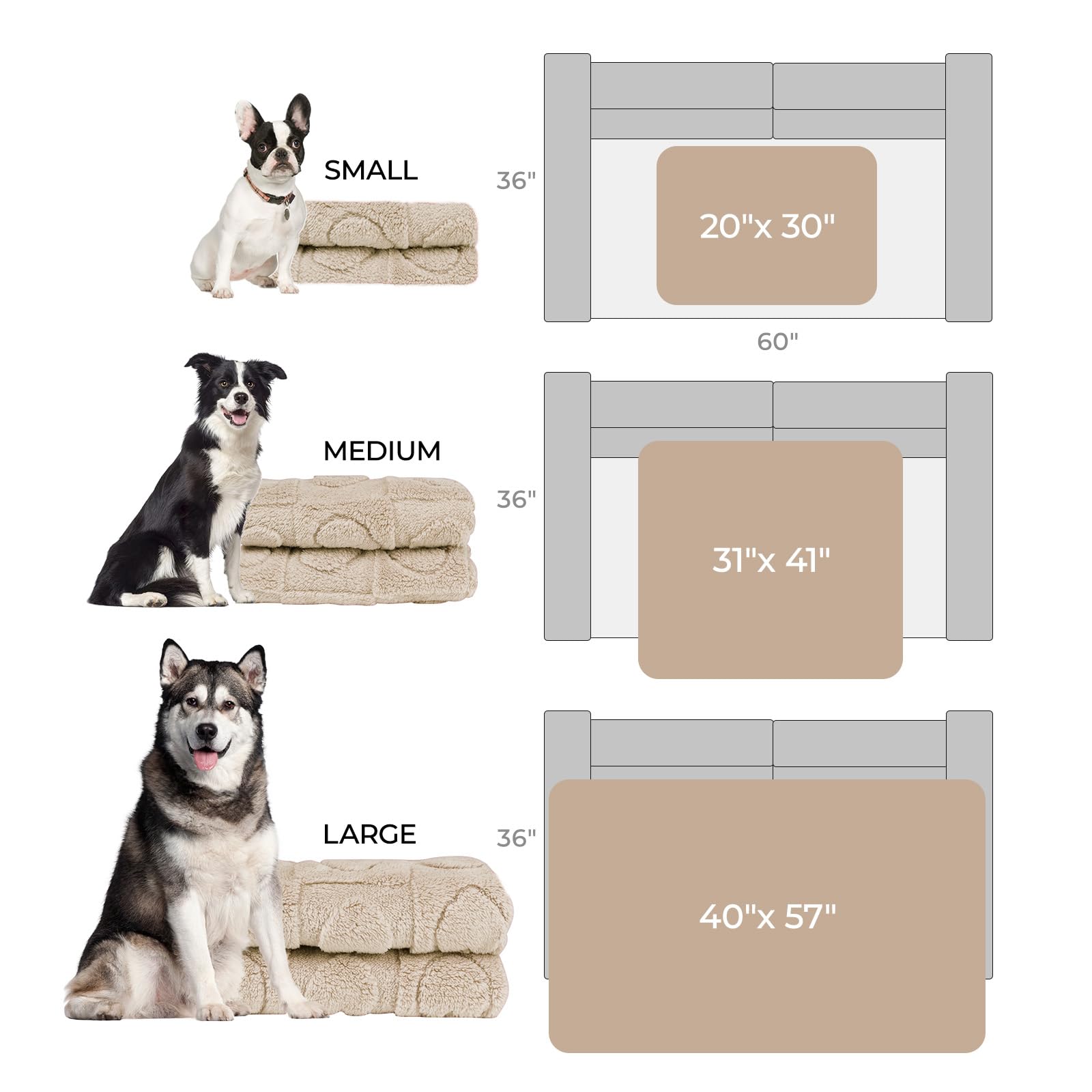 Luciphia durable fleece blanket suitable for cats and dogs lounging.