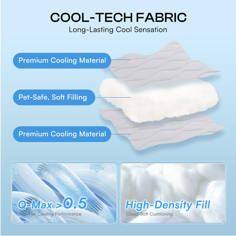 Luciphia cooling blanket used as crate liner for travel comfort