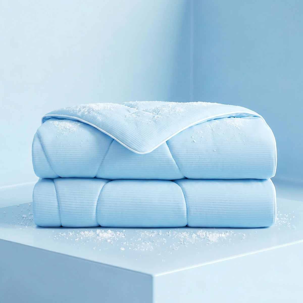 Luciphia cooling blanket on a sofa offers refreshing, cool comfort for resting pets