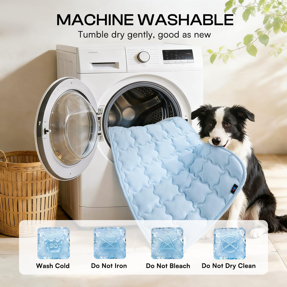 Luciphia cooling mat doubles as a bed for dogs and cats.
