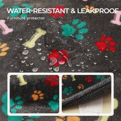 Luciphia couch-guard blanket with waterproof lining protects upholstery from accidents
