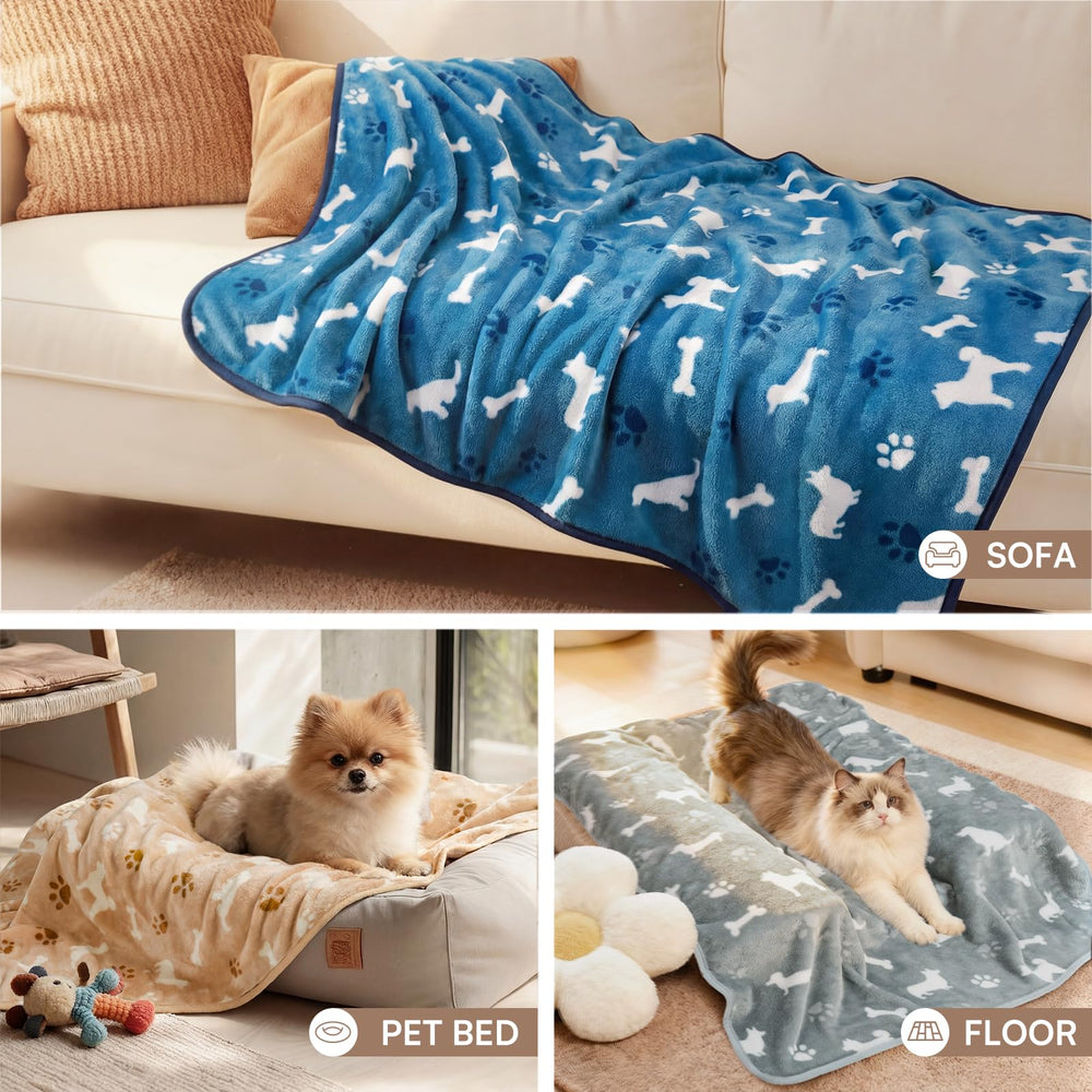 Luciphia dog-cat-print blanket highlighting a cute motif for pets
