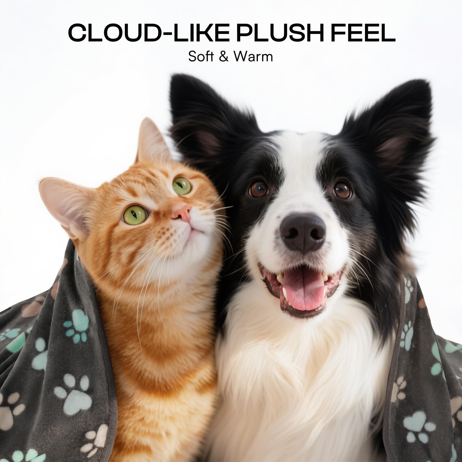 Luciphia double-sided fleece blanket for versatile warmth