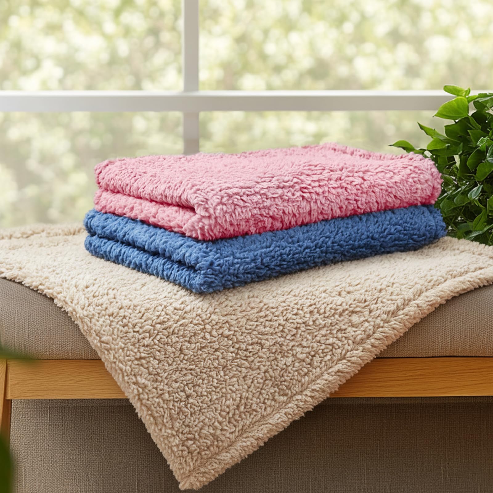 Luciphia machine-washable pet blanket for easy care