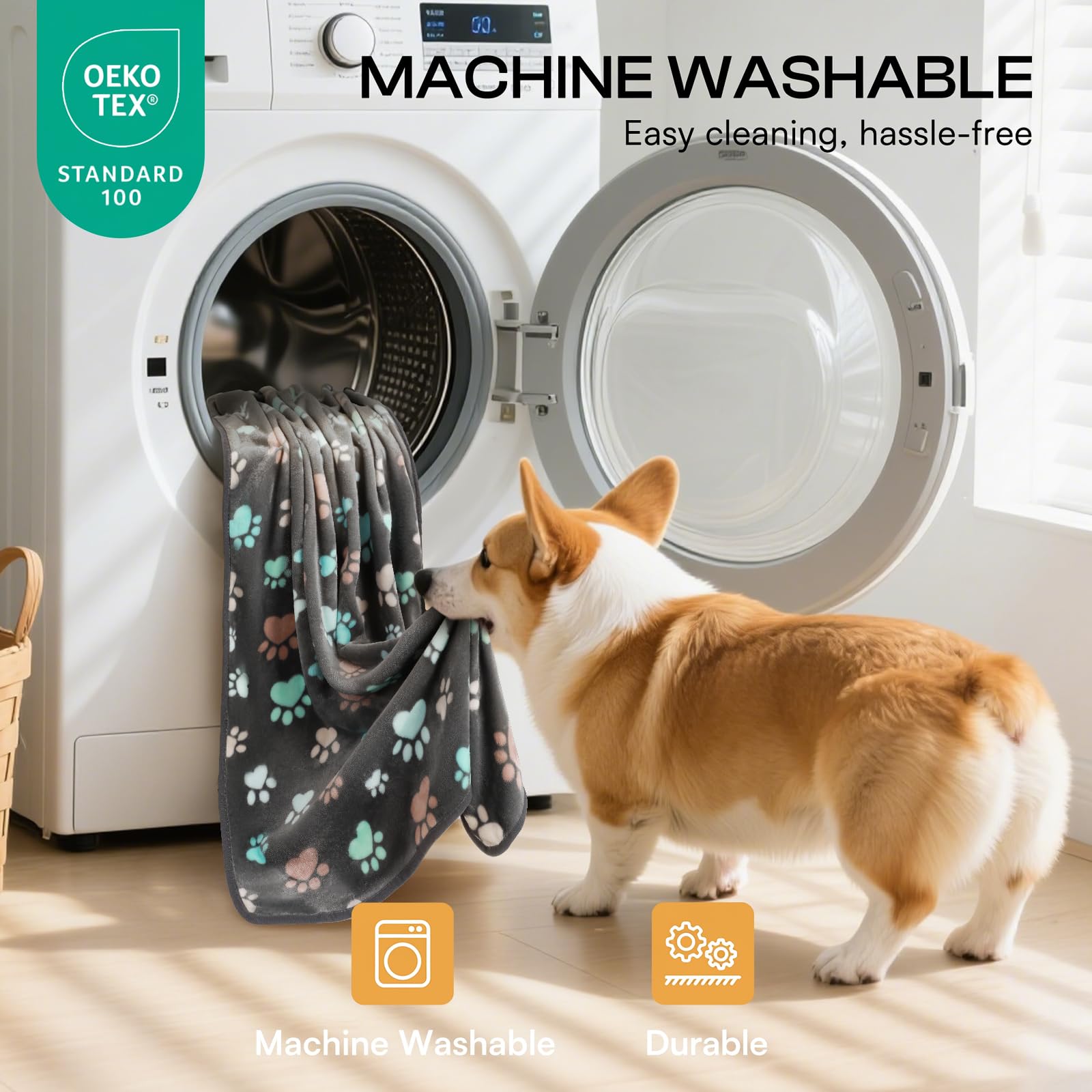 Luciphia easy-care machine-washable blanket simplifies cleanup