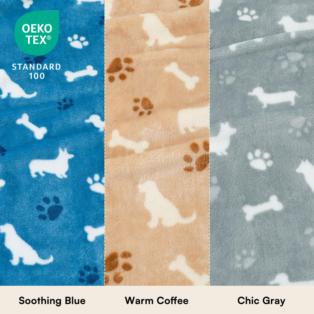Luciphia fluffy fleece pet blanket with soft double-sided texture