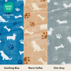 Luciphia fluffy fleece pet blanket with soft double-sided texture